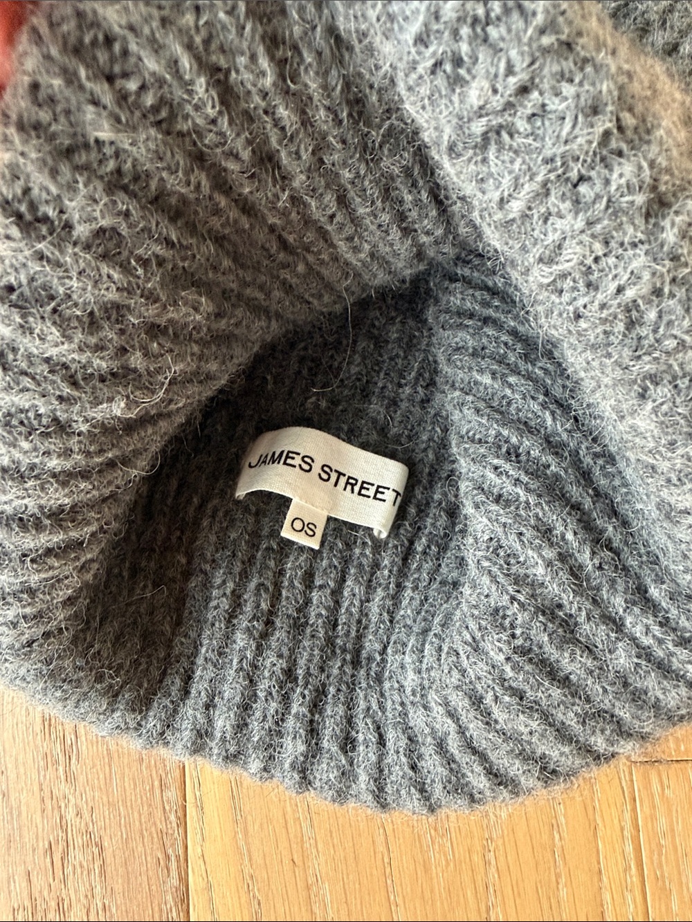 James Street Co. Mora Beanie Alpaca / Wool Charcoal Gray - Picture 2 of 4